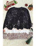NNEDSZ Azura Exchange Leopard Print Graphic Sweatshirt - M