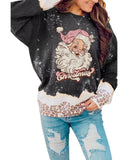 NNEDSZ Azura Exchange Leopard Print Graphic Sweatshirt - M
