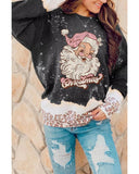 NNEDSZ Azura Exchange Leopard Print Graphic Sweatshirt - S