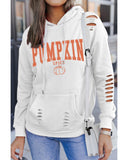 NNEDSZ Exchange Pumpkin Spice Distressed Hoodie - S