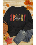 NNEDSZ Exchange Spooky Season Halloween Graphic Sweatshirt - S