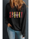 NNEDSZ Exchange Spooky Season Halloween Graphic Sweatshirt - XL