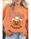 NNEDSZ Exchange Howdy Pumpkin Halloween Graphic Sweatshirt - M