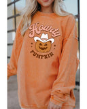 NNEDSZ Exchange Howdy Pumpkin Halloween Graphic Sweatshirt - M
