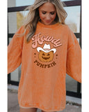 NNEDSZ Exchange Howdy Pumpkin Halloween Graphic Sweatshirt - M