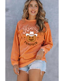 NNEDSZ Exchange Howdy Pumpkin Halloween Graphic Sweatshirt - M