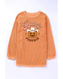 NNEDSZ Exchange Howdy Pumpkin Halloween Graphic Sweatshirt - M