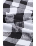 NNEDSZ Azura Exchange Plaid Pattern Asymmetric Zip Hoodie - L