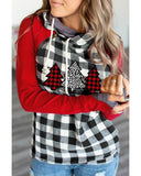 NNEDSZ Azura Exchange Plaid Pattern Asymmetric Zip Hoodie - S