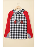 NNEDSZ Azura Exchange Plaid Pattern Asymmetric Zip Hoodie - S