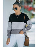 NNEDSZ Exchange Black Contrast Stitching Sweatshirt with Slits - M