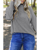 NNEDSZ Exchange Ribbed Zip Knit Top - XL