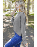 NNEDSZ Exchange Ribbed Zip Knit Top - XL