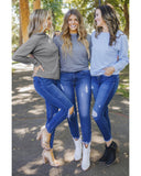 NNEDSZ Exchange Ribbed Zip Knit Top - XL