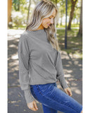 NNEDSZ Exchange Ribbed Zip Knit Top - XL