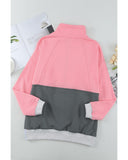 NNEDSZ Exchange Zipped Colorblock Sweatshirt with Pockets - M