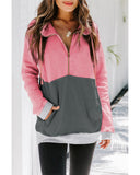 NNEDSZ Exchange Zipped Colorblock Sweatshirt with Pockets - M