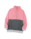 NNEDSZ Exchange Zipped Colorblock Sweatshirt with Pockets - M