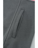 NNEDSZ Exchange Zipped Colorblock Sweatshirt with Pockets - XL