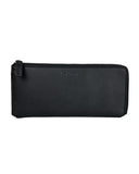NNEDSZ Black Leather Travel Organiser with Multiple Compartments One Size Men
