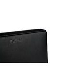 NNEDSZ Black Leather Travel Organiser with Multiple Compartments One Size Men