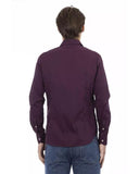 NNEDSZ Baldinini Trend Men's Bordeaux Cotton Shirt - 2XL