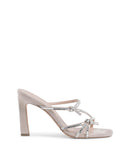NNEDSZ Crystal Embellished Suede Sandal - 40 EU
