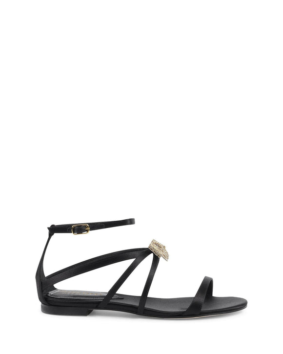 NNEDSZ Satin Ankle-Strap Sandal with Bow - 38 EU
