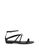 NNEDSZ Satin Ankle-Strap Sandal with Bow - 38 EU