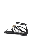 NNEDSZ Satin Ankle-Strap Sandal with Bow - 38 EU