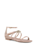 NNEDSZ Bow Satin Sandal with Ankle Strap - 37 EU