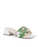 NNEDSZ Printed Canvas Flat Mule - 39.5 EU