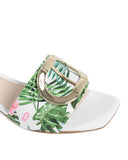 NNEDSZ Printed Canvas Flat Mule - 39.5 EU