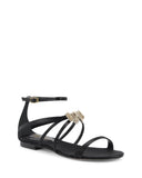 NNEDSZ Satin Ankle-Strap Sandal with Bow - 39.5 EU