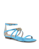 NNEDSZ Bow Satin Ankle-Strap Sandal - 37.5 EU