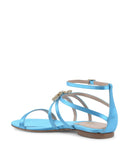 NNEDSZ Bow Satin Ankle-Strap Sandal - 37.5 EU