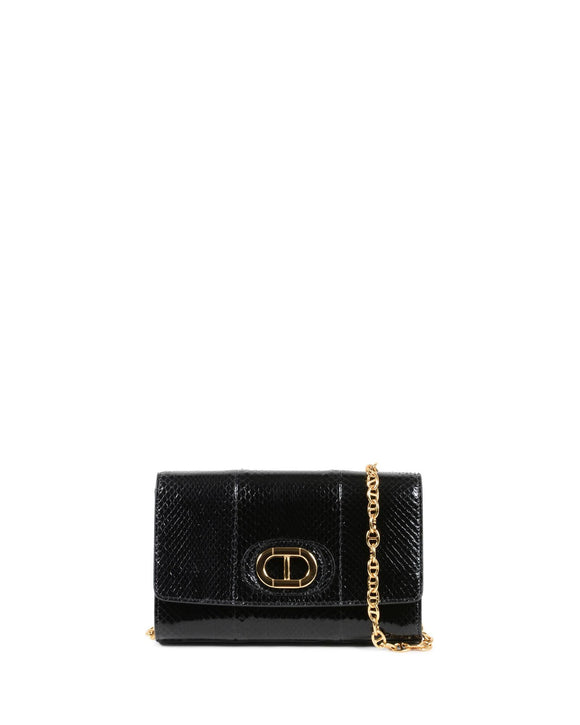 NNEDSZ Python Chain Strap Clutch - One Size