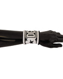 NNEDSZ Embroidered Logo Wool Wristband Set One Size Men