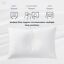 NNEDSZ Puredown Goose Down and Feather Pillow Inserts for Sleeping, 100% Cotton Fabric Cover Bed Pillows, Set of 2, White, King Size