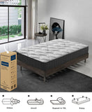 NNEDSZ LUNALAND Easeful Eco Spay Foam Pocket Spring 20CM Double Hybrid Mattress