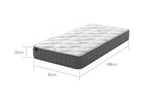NNEDSZ LUNALAND Easeful Eco Spay Foam Pocket Spring 20CM Single Hybrid Mattress