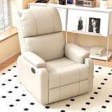 NNEDSZ Faux Leather Push Back Theater Recliner Sofa Leisure Lazy Single Sofa for Living Room Bedroom