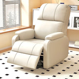 NNEDSZ Faux Leather Push Back Theater Recliner Sofa Leisure Lazy Single Sofa for Living Room Bedroom