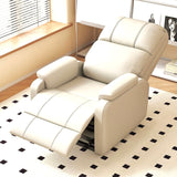 NNEDSZ Faux Leather Push Back Theater Recliner Sofa Leisure Lazy Single Sofa for Living Room Bedroom