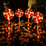 NNEDSZ 4pcs Solar Lollipops Cane Light Candy Cane Lights Water-resistant Christmas Outdoor Lawn Light
