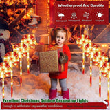 NNEDSZ 4pcs Solar Lollipops Cane Light Candy Cane Lights Water-resistant Christmas Outdoor Lawn Light