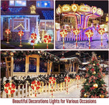 NNEDSZ 4pcs Solar Lollipops Cane Light Candy Cane Lights Water-resistant Christmas Outdoor Lawn Light