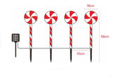 NNEDSZ 4pcs Solar Lollipops Cane Light Candy Cane Lights Water-resistant Christmas Outdoor Lawn Light