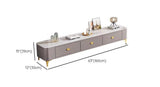 NNEDSZ Chalk Sintered Stone TV Stand with Cabinet Storage Design for Drawing Room, 3 Drawers, 160cm