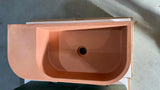 NNEDSZ New Concrete Cement Wash Basin Counter Top Matte Clay Red Wall Hung Basin